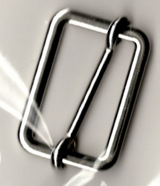 Leiterschnalle 25 mm silber